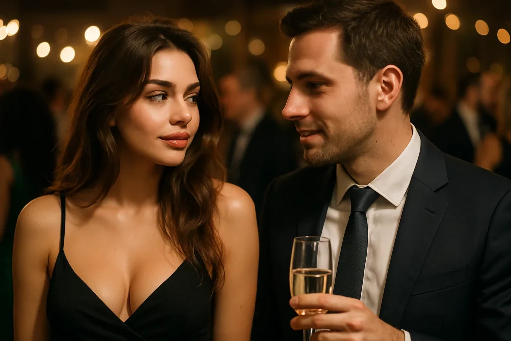 auf einer Party mit einer escort girl in Wien